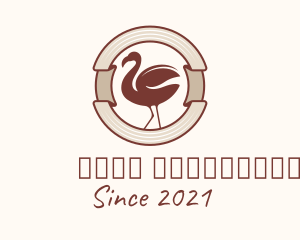Cappuccino - Coffee Bean Flamingo logo design