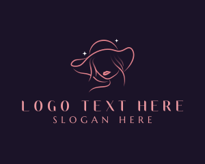 Woman - Woman Fashion Hat logo design