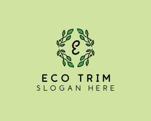 Natural Wreath Leaves logo design