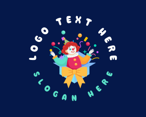Joy - Clown Birthday Surprise logo design