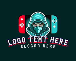 Play - Game Console Ninja logo design