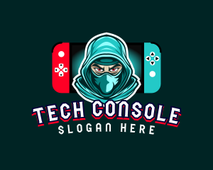 Console - Game Console Ninja logo design