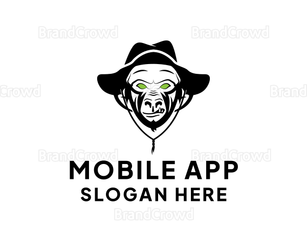 Angry Monkey Ape Logo