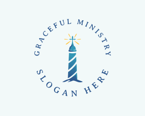 Lighthouse Cross Ministry logo design