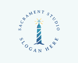 Sacrament - Lighthouse Cross Ministry logo design