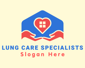 House Care Heart logo design