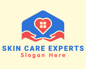 House Care Heart logo design