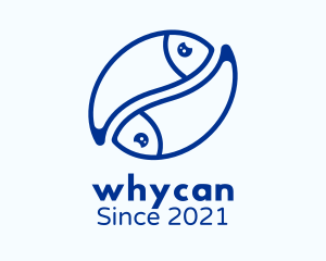 Marine Life - Blue Pisces Fish logo design