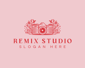 Floral Camera Studio logo design