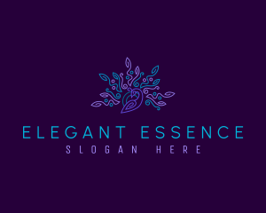 Graceful - Swirl Peacock Beauty logo design