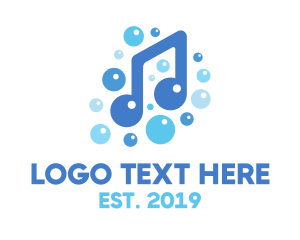 Download - Music Note Bubbles logo design