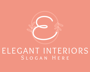 Feminine Fashion Wreath logo design