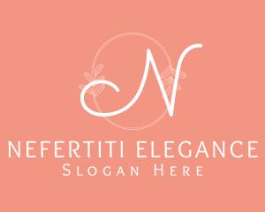 Feminine Fashion Wreath logo design