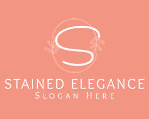 Feminine Fashion Wreath logo design