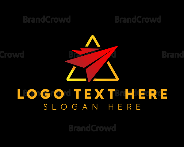 Logistics Paper Plane Logo