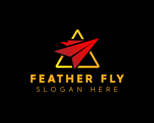 Logistics Paper Plane logo design