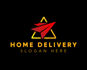 Logistics Paper Plane logo design