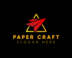 Logistics Paper Plane logo design