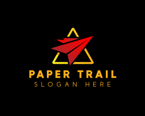 Logistics Paper Plane logo design