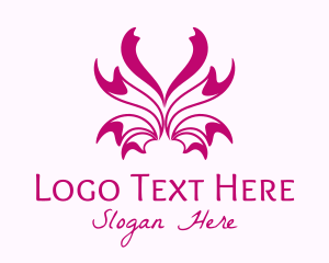 Pink - Minimalist Decorative Ribbon logo design