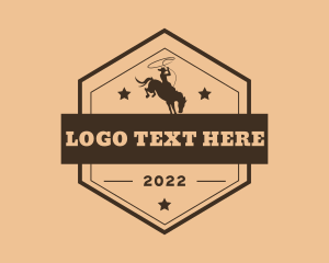 Texas State - Western Rodeo Cowboy logo design