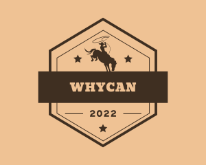 Western Rodeo Cowboy Logo