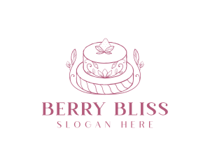 Strawberry - Strawberry Cake Dessert logo design