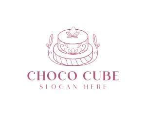 Sweet - Strawberry Cake Dessert logo design
