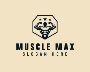 Bodybuilding - Muscle Fitness Bodybuilder logo design