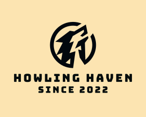 Howling - Gaming Wolf Team logo design