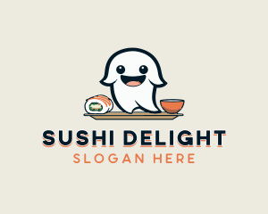 Ghost Sushi Restaurant logo design