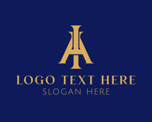 Royal - Premium Regal Company Letter AI logo design