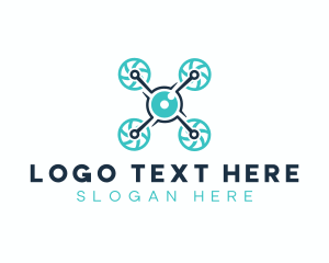 Vlog - Drone Gadget Camera logo design