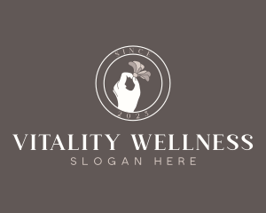 Wellness Spa Florist logo design