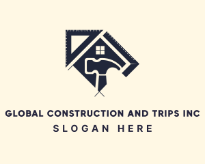 Screws - House Construction Tools logo design