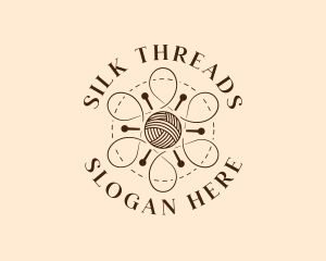 Yarn Knitting Thread logo design