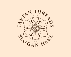 Yarn Knitting Thread logo design