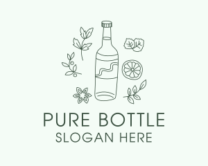 Bottle - Green Kombucha Bottle logo design