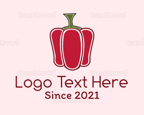 Minimalist Bell Pepper Logo