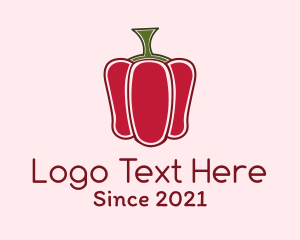 Oragnic - Minimalist Bell Pepper logo design