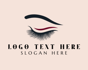 Beauty Blogger - Beauty Eyelash Eyeliner logo design