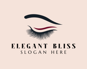 Microblading - Beauty Eyelash Eyeliner logo design