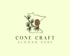 Pine Cone Minnesota  logo design