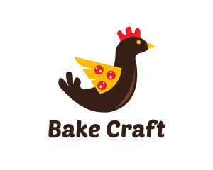 Chicken Pizza Wing logo design