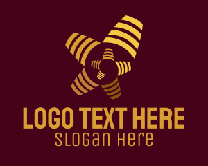 Golden - Golden Spiral Beats logo design