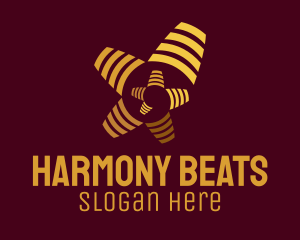 Golden Spiral Beats logo design