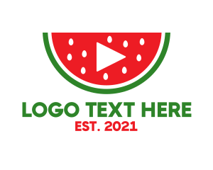 Youtube - Watermelon Media Player logo design