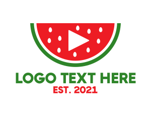 Juicery - Watermelon Media Player logo design
