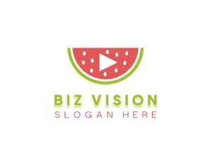 Watermelon Media Player logo design