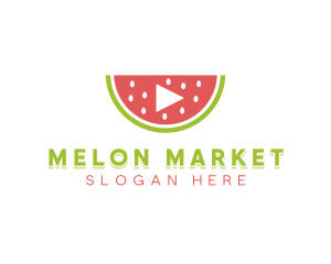 Melon - Watermelon Media Player logo design